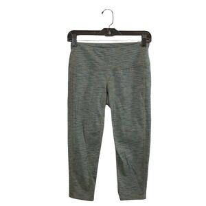 Athleta High Waist Space Dye Green Outdoor Leggings Small Athleisure